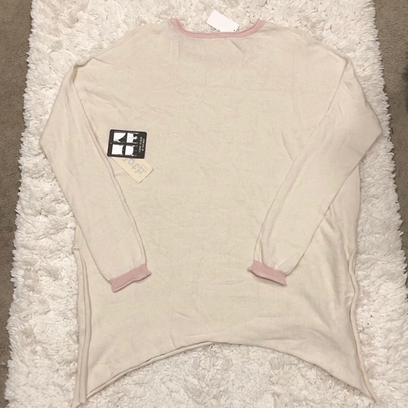 Cloth By Design‎ Oversized Tie Sweater Cream - Picture 4 of 7